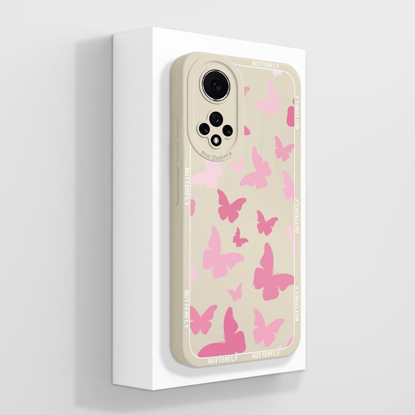 Для Huawei Nova 9 10 11 Pro Y60 Y72 Чехол для телефона Красивые акварельные цветочные узоры Жидкий силикон Защита от падений Премиальная защитная крышка Для Huawei Case