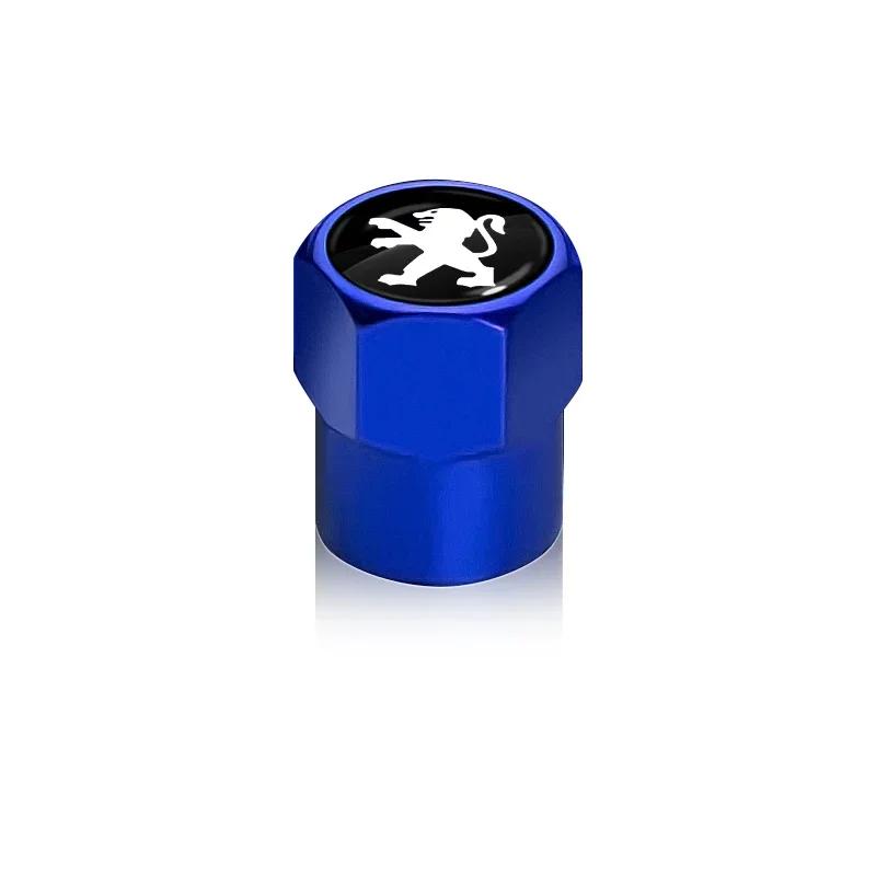 For Peugeot 4Pc Car Valve Stem Caps Cover Waterproof For Peugeot 206 307 308 3008 207 208 407 508 2008 5008 107 Car Styling Car