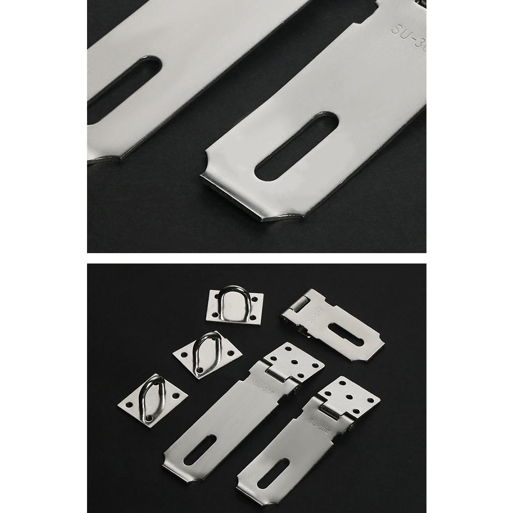 Навесной замок из нержавеющей стали для оконного шкафа, почтового ящика, замка, пластины для замка, отеля, офиса, ворот, сарая, предохранительной защелки, защищающей от потери