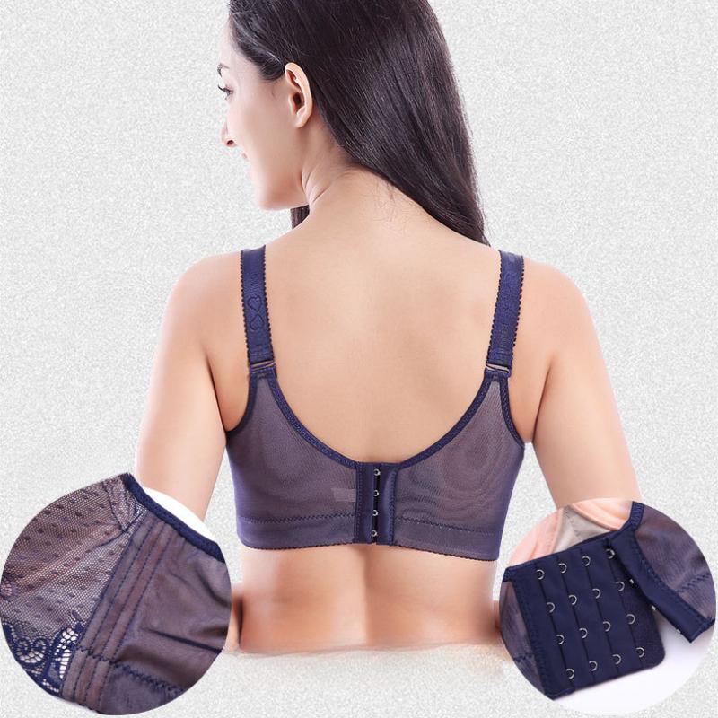 Сексуальный бюстгальтер большого размера для маленькой груди, собранный, утолщенный, с поддержкой верхней части, сексуальный бюстгальтер с четырьмя рядами, регулируемое нижнее белье для женщин 95A