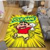Custom Name,Shin chan Home Sofa Decoration for Living Room & Bedroom, Non‑Slip Play Flannel Floor Mat for Game Room