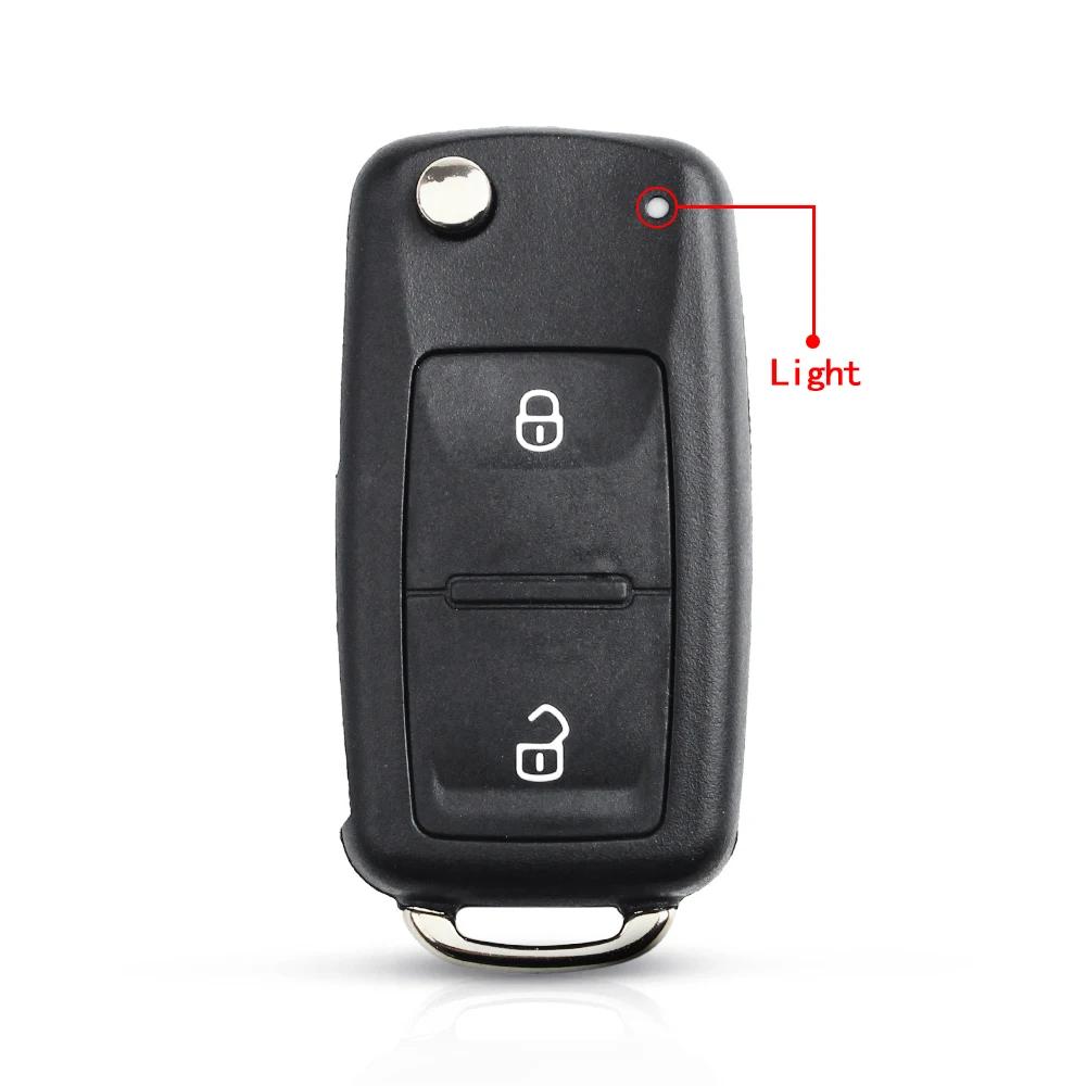 S Пустой корпус ключа для автомобиля Volkswagen Для Vw Polo Passat B5 Tiguan Golf Seat Skoda Auto Beetle Caddy Jetta 2 3 Кнопки