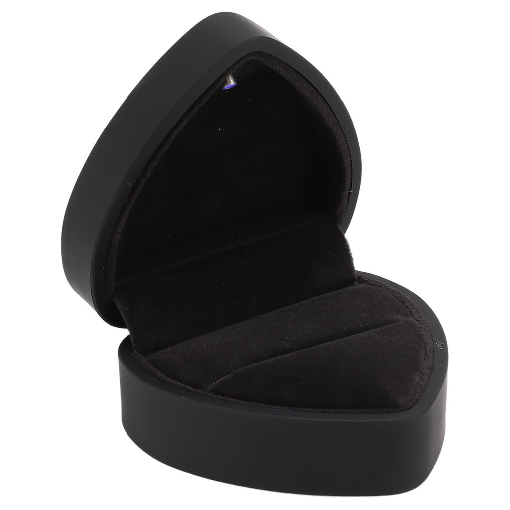 Box LED Heart Shaped Box Waterproof Exquisite Case Romantic Decorative Jewellry Display Box for Proposal Engagement Wedding