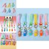 Adorable Cartoon Soft Pvc Sheep Keychain Colorful Cute Keyring Car Bag Ornament