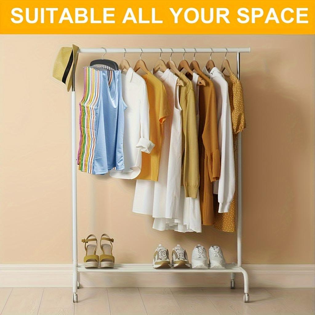24-Hook Space-Saving Metal Hanger Organizer - Closet Storage Solution for Neatly Organized Wardrobe, Hangers for Clothes