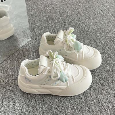 Супер огонь весна и осень повседневные кеды женские новые на платформе с юбкой универсальные нишевые туфли-хлебцы