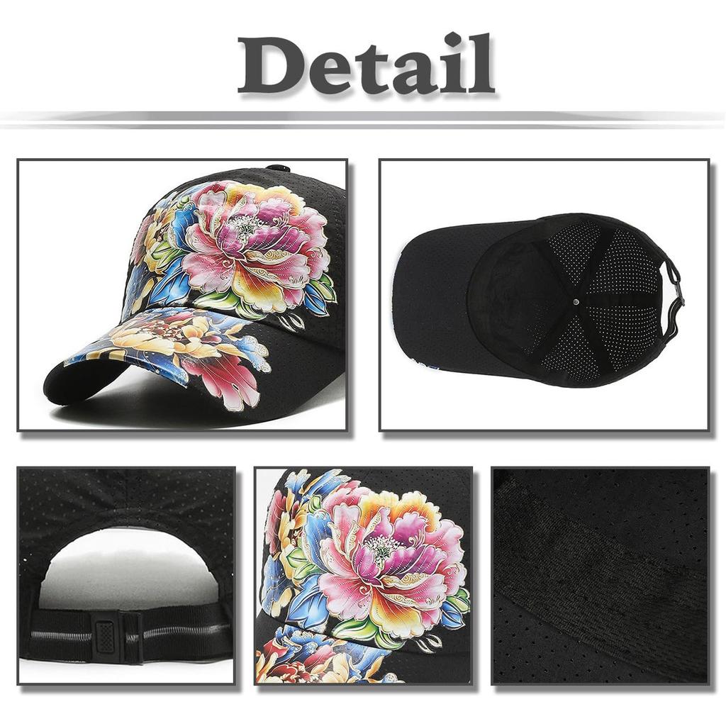 Кепка из сетки с цветочным принтом для рыбалки на открытом воздухе, гольфа, для мужчин и женщин CA787 [Белый Клык] (белый)