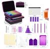 Diamond Painting & Nail Art Storage Bag: Super Large Capacity Organizer with Storage Bottles