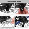 Zinc Zinc Alloy Road Bike Bicycle Front Rear Wheel Bicycle Parts Bike Pegs Stunt Pegs Bike Axle Pedal