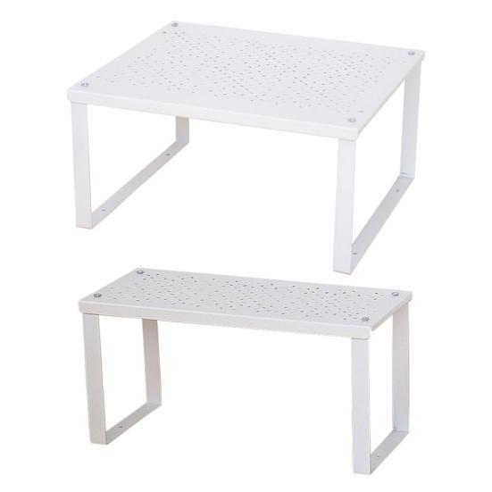 Кухонный стеллаж для хранения Стабильная штабелируемая большая платформа Шкаф-органайзер Полка Столешница Держатель для мелочей Кладовая Тарелка для специй Стол Полка для хранения книг