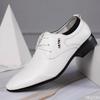 New Men's Plus Size Shoes Trendy Versatile Business Flats Fashion Comfort Leather Shoes Wedding Party Male Formal Footwear Homme
