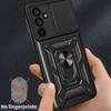 For Samsung Galaxy M55 5G/C55 5G/F55 5G Case Kickstand PC+TPU Phone Shell with Slide Camera Protective Cover