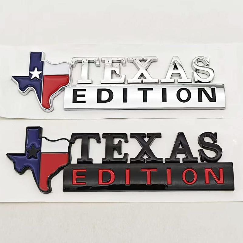 TEXAS EDITION Логотип Эмблема ABS Значок на автомобиль Наклейка на багажник Для Ford Jeep Chevrolet Ram GMC Dodge Cadillac Lincoln Tesla Аксессуары