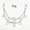 Hip-hop Metal Pants Chain Star Pendant Waist Link Hanging Chain Geometric Bag Chain  for Women Men