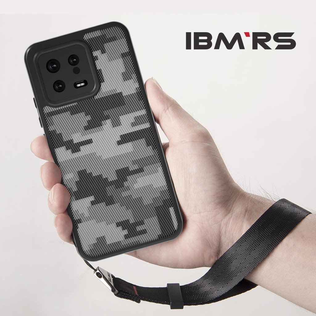 (Comes with Wrist strap)IBMRS for Xiaomi 13 Case,camouflage Shockproof Matte Phone Case Casing