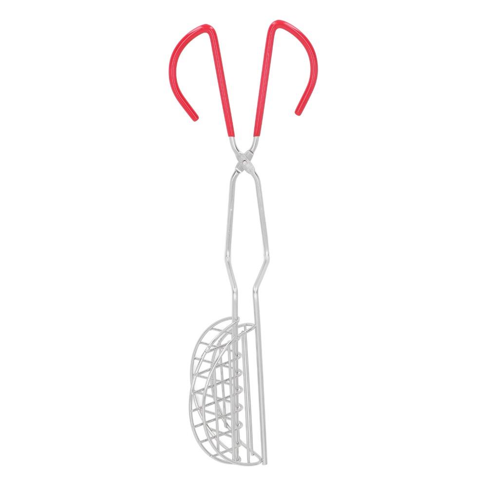 Stainless Steel Tortilla Press Maker Silver Taco Fryer Tongs Durable Taco Shell Holder Frying