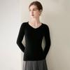 Women's 100% Pure Cashmere Crew/V-Neck Slim Fit Sweater - Soft, Skin-Friendly Knit for Autumn/Winter
