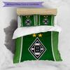 3pcs Borussia Mönchengladbach LOGO pattern bedding set duvet cover set includes duvet cover &pillowcases, perfect all season bedroom decoration & gift