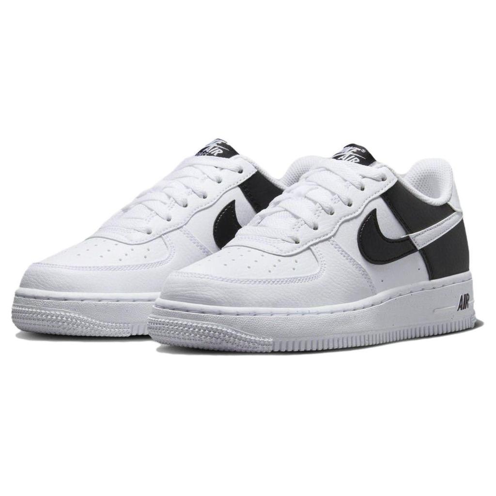 Nike Air Force 1 Next Nature GS Split - White Black Kids Sneakers HF9096-100