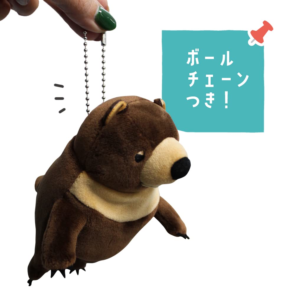 Shinada Global Серия Моти Моти Кума Белый 7 x 5 x 14 см Мягкая Игрушка Медведь (мини) МОКУ-0088W