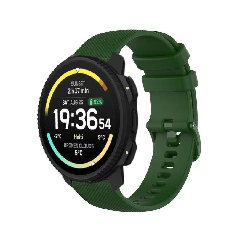 Силиконовый ремешок 20 мм 22 мм для COROS APEX 4 42 мм/PACE Pro-4-3 Удобный браслет Suunto Vertical 2-Race 2-Run/CMF Watch 3-2 Pro