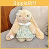 Long Cute Ear Floral Dress Plush Rabbit Doll Toy For Room And Decoration Sofa