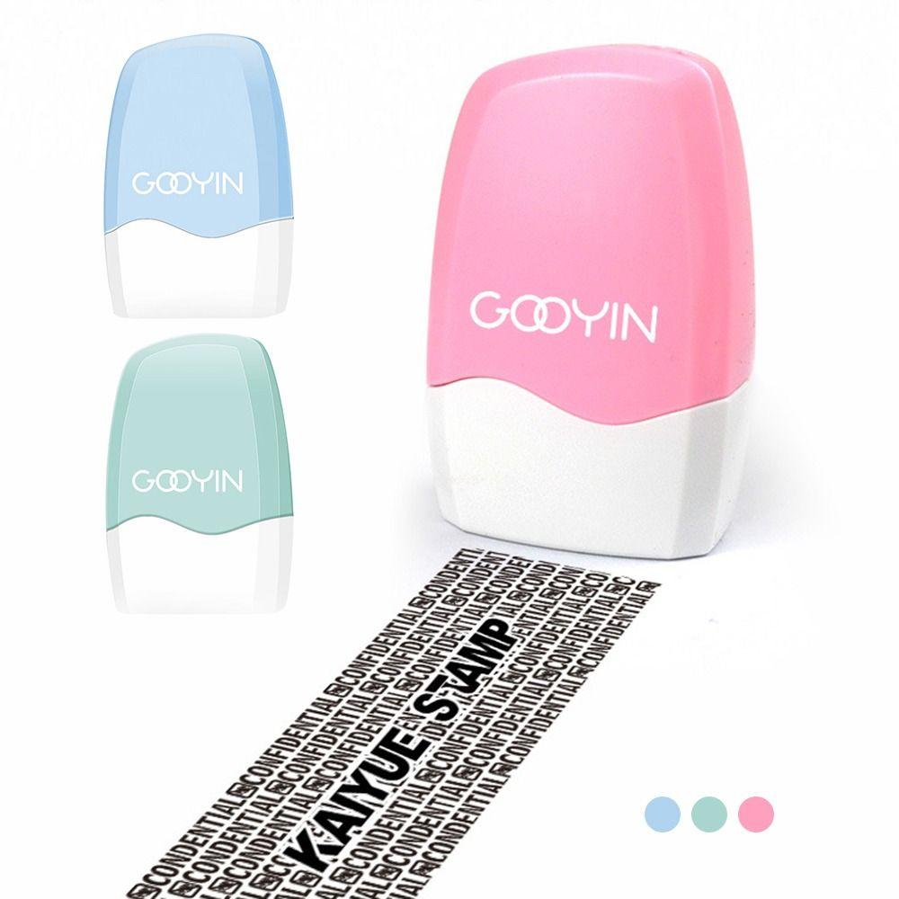 Defender Photosensitive Seal Identity Protection Roller Stamps Confidential Stamp Seal Applicator