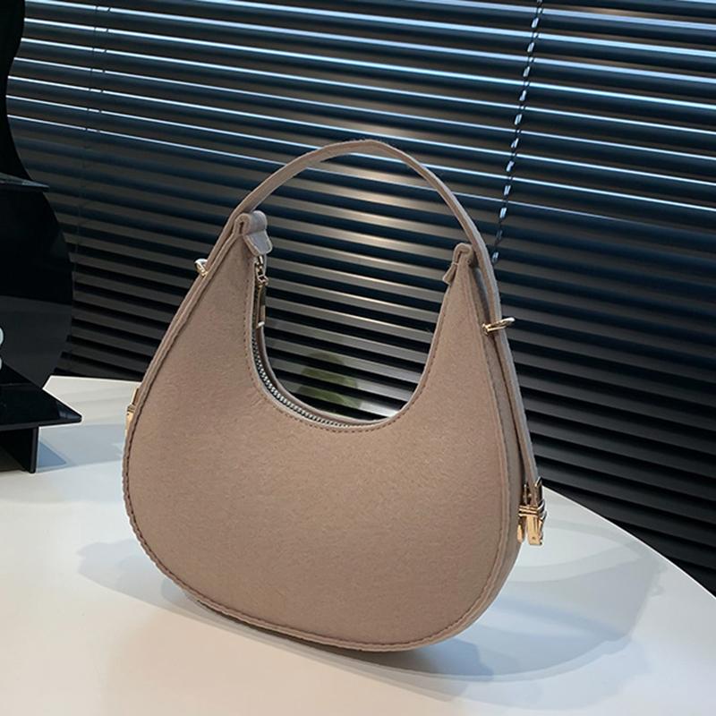 New Fashion Women Bag Retro Felt Impressed Crocodile Underarm Bag Women Shoulder Bag