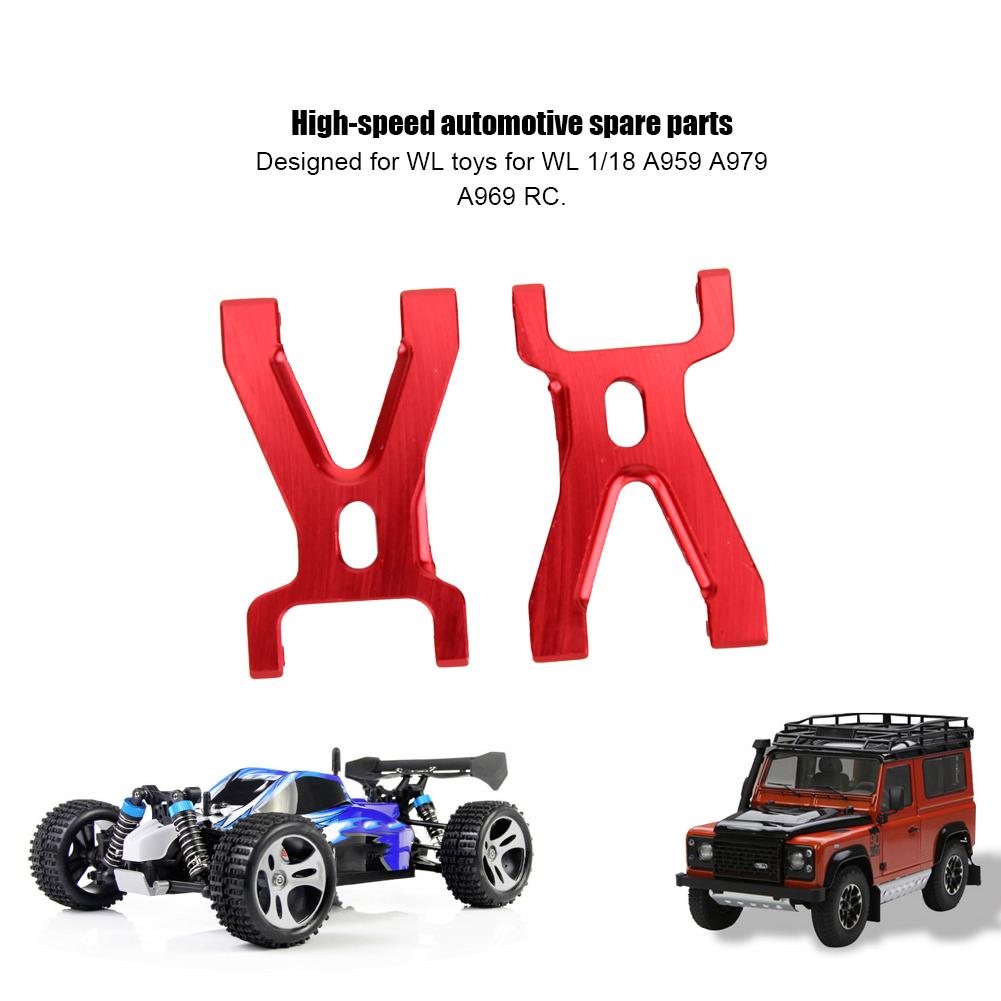 Aluminum Alloy Front Swing Arm Fit for WL 1 18 A959 A979 A969 RC High Speed Car(Red )