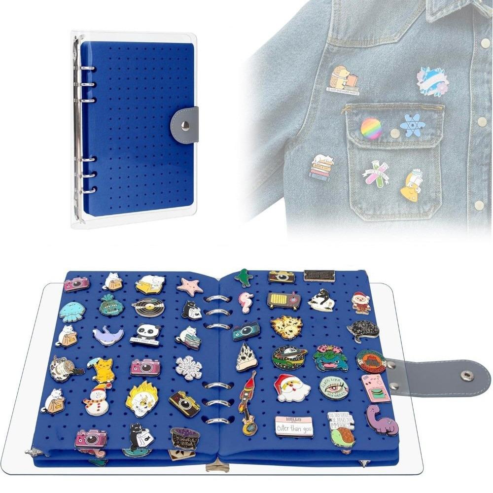 Dust-proof Felt Brooch Storage Book 8 Pages Badges Collection Book Medal Organization