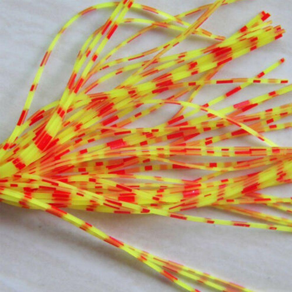 Spinner Sinking Artificial Jig Bait Silicone Skirts Soft Fishing Lures Beard Windless Rubber Squid