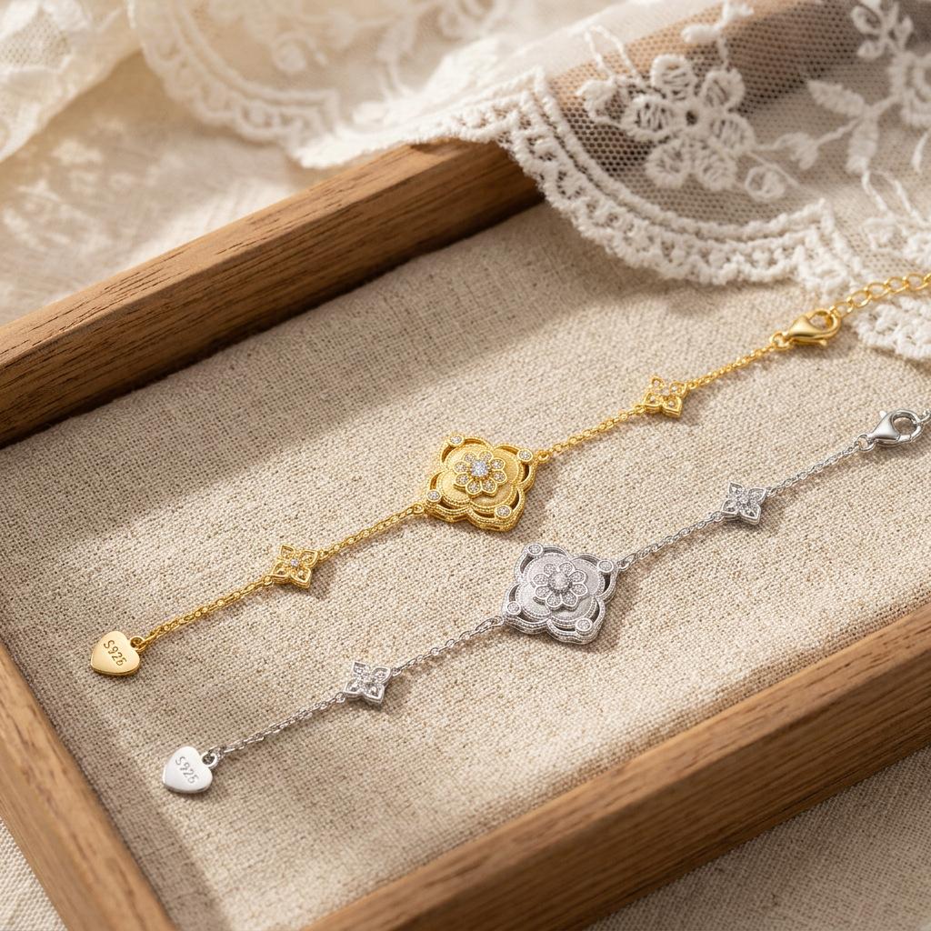 WUIHA Vintage 925 Sterling Silver VVS1 D Color GRA Real Moissanite Diamonds Bracelet Bangle Anniversary Fine Jewelry Wholesale