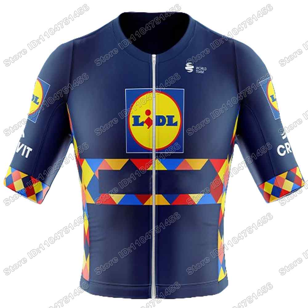 Модная велосипедная майка Команда Lidl Комплект Италия Франция Испания Тур Велосипедная одежда Мужская Дорожный велосипед Рубашка Костюм Велосипедные шорты с лямками