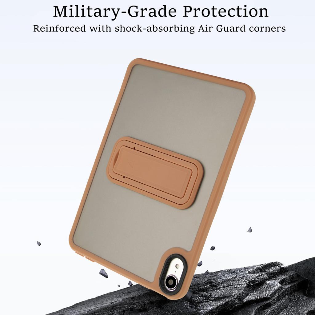 Для iPad мини (2024)/(2021) Чехол с подставкой TPU+PC с покрытием Soft-Touch для планшета