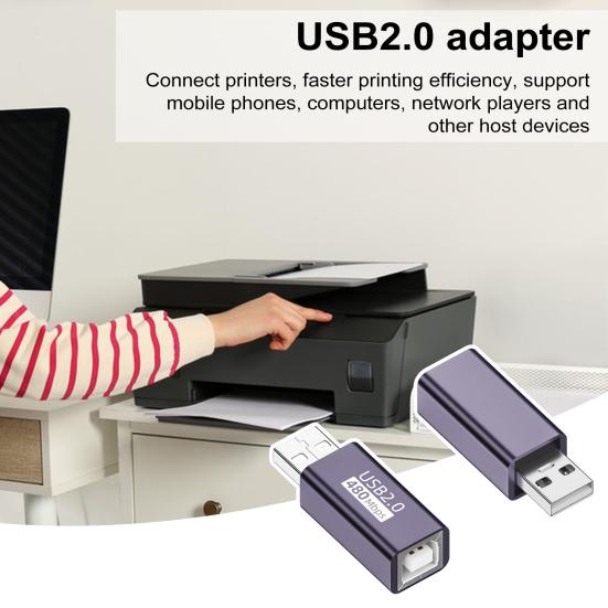 Type-C/Micro/Mini USB2.0 Male Female Adapter Phone To USB-B Computer Electronic Piano Drum Printer