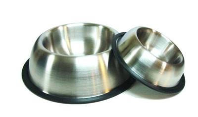 Stainless Steel Spaniel Bowl, Matte, Round, For Dogs, 11Cm