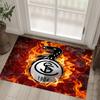 SC Freiburg FC Design Crystal Velvet Carpet Cozy Non?Slip Printed Rug For Bedroom Living Room Entrance