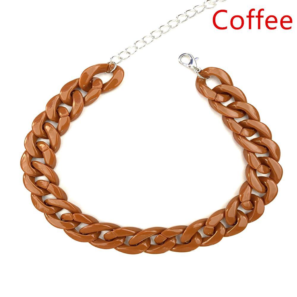 Cool Acrylic Rock Gothic Choker Chunky Chain Chain Necklace Punk Choker Pendant Hip Hop