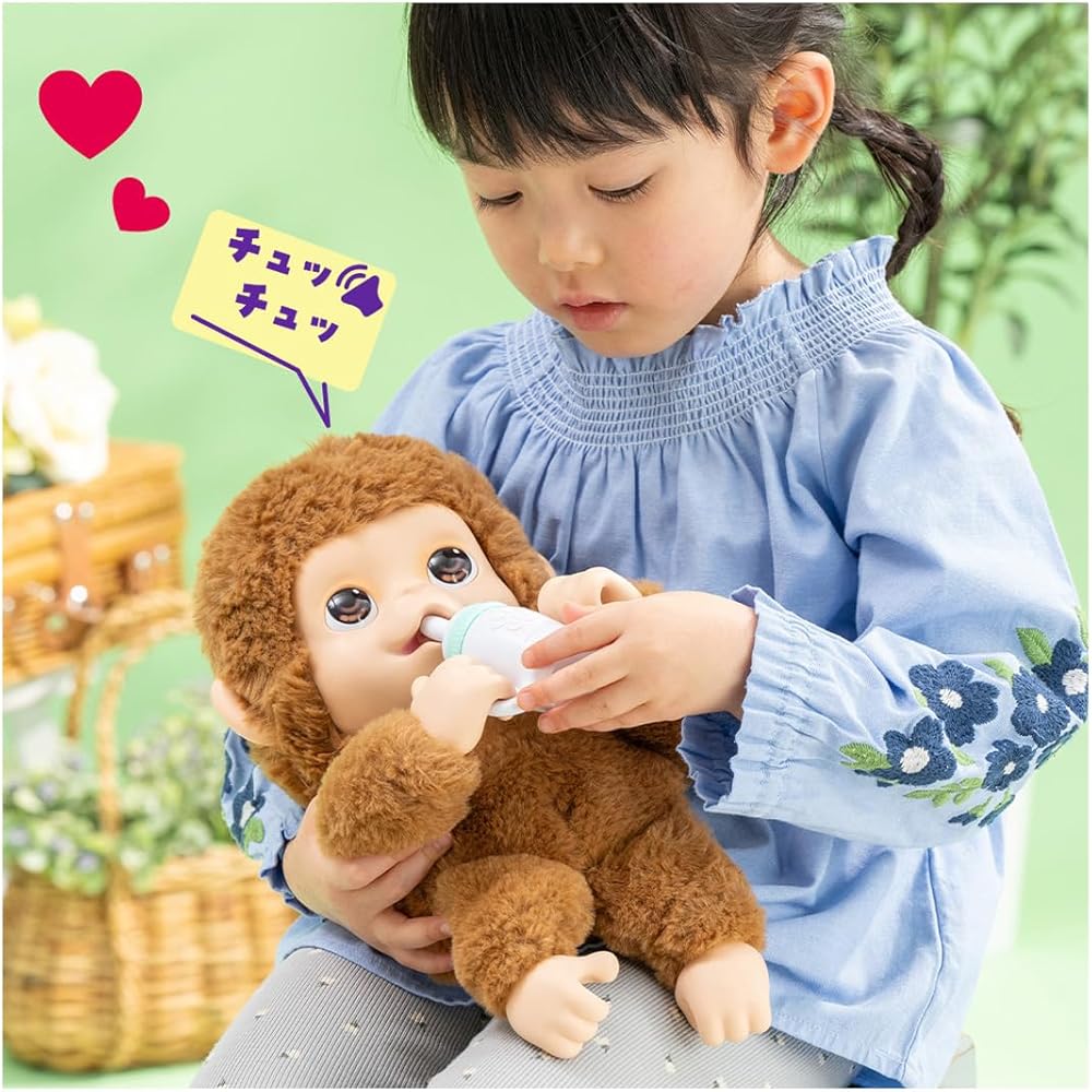 Takara Tomy Игрушка Обезьянка Интерактивная Плюшевая Мягкая Игрушка для Детей