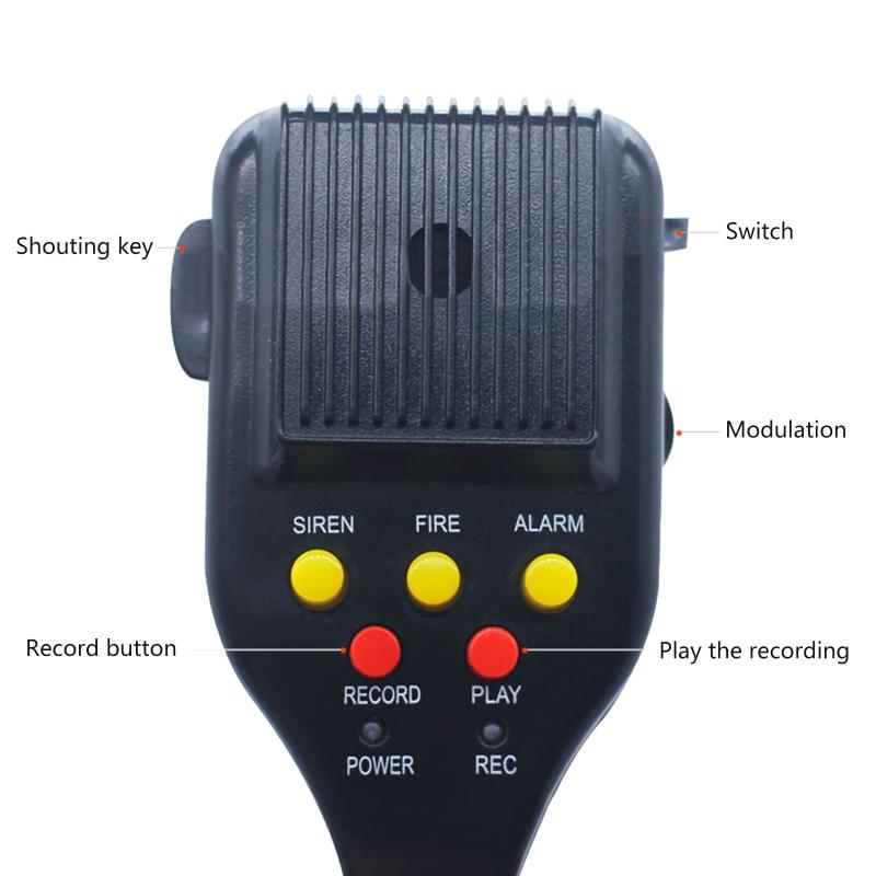 5/7 Звуков Автосигнализация Сирена Звук Электронная Сирена Громкий Автомобильный Предупреждающий Сигнал