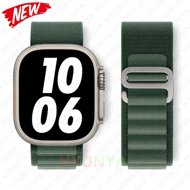 Альпийский ремешок для Apple Watch Band Series 10 9 8 7 SE Ultra 2 41мм 42мм 45мм 46мм 49мм 40мм 44мм IWatch Correa Ремешок Браслет