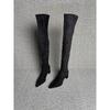 Legs Long Khaki Pointed Head High Heel Elastic Skinny Boots Over Knee Boots Skinny Leg Boots Over Knee