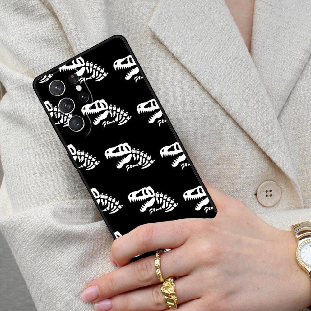 Skeleton Dinosaur Skull Cell Phone Case for Samsung Galaxy S26 Ultra S25 S24 S23 S22 S21 S20 Note10 Cover