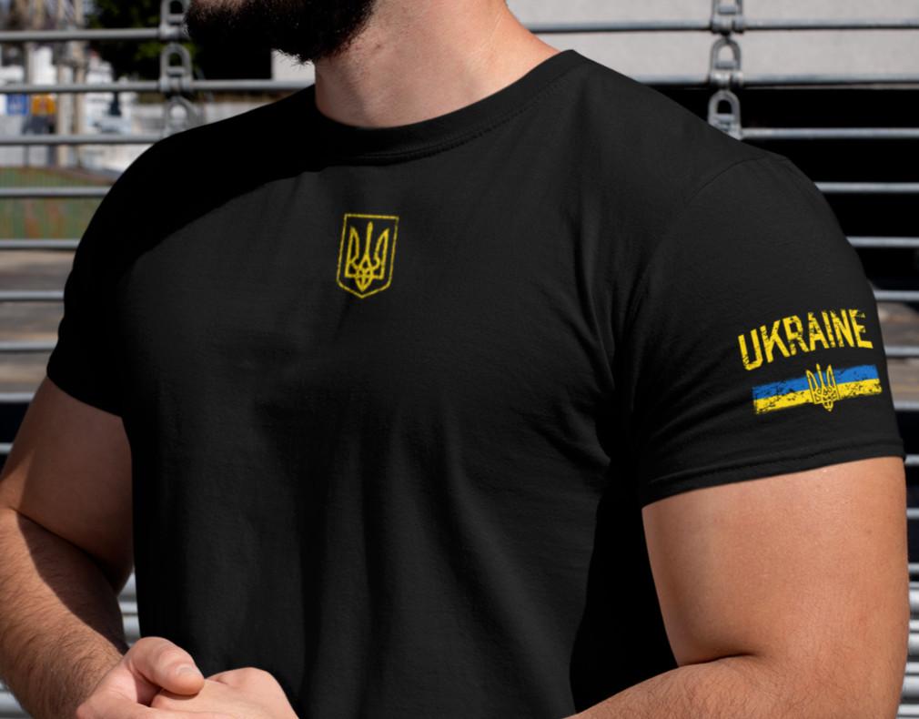 Украинская футболка, Футболки Украина, Футболка Зеленского, Футболка с логотипом трезубца Украины