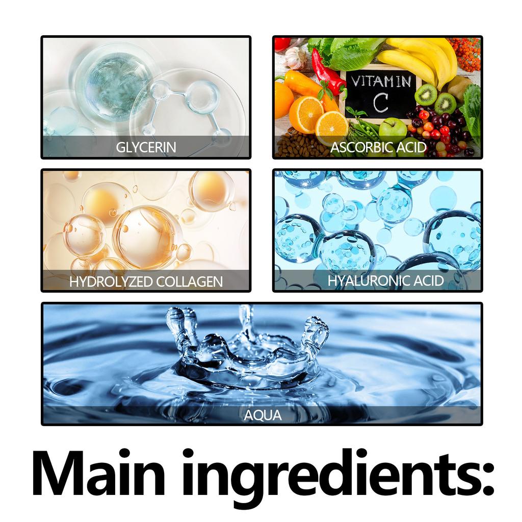 EELHOE Сыворотка для лица с гиалуроновой кислотой, увлажняющая, отбеливающая, укрепляющая, выцветает, тонкие линии, против морщин, против старения, эссенция для глубокого ухода, 40 мл