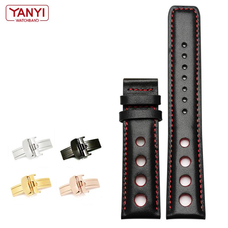Браслет из натуральной кожи для tissot Sports Racing Series PRS516 T91 1853, верхний слой из воловьей кожи, ремешок для часов 20 мм, ремешок для часов Шопена