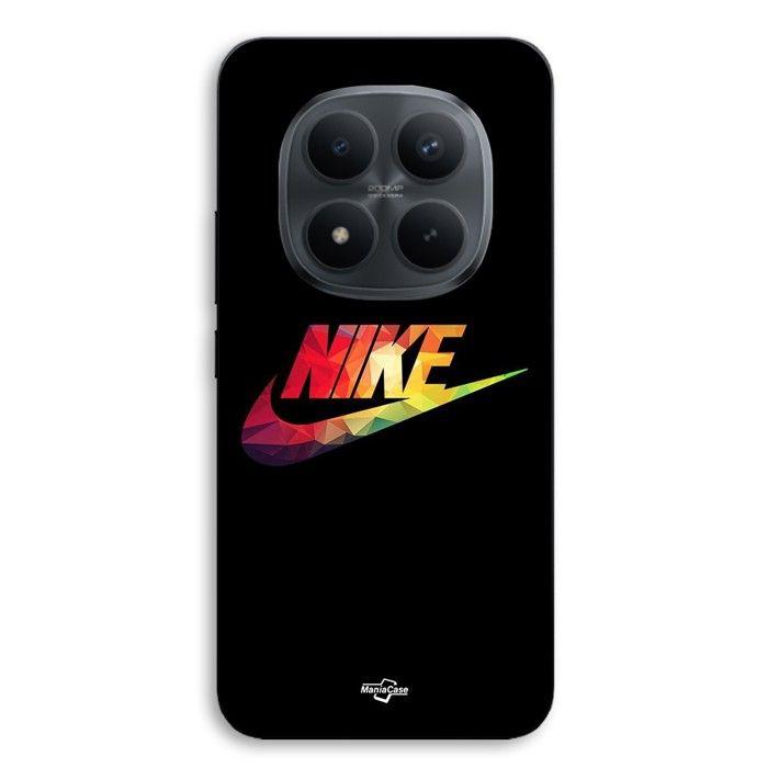 Coque de téléphone - MANIACASE - Xiaomi Redmi Note 15 Pro Plus 5G - Silicone TPU - Nike logo coloré - Noir
