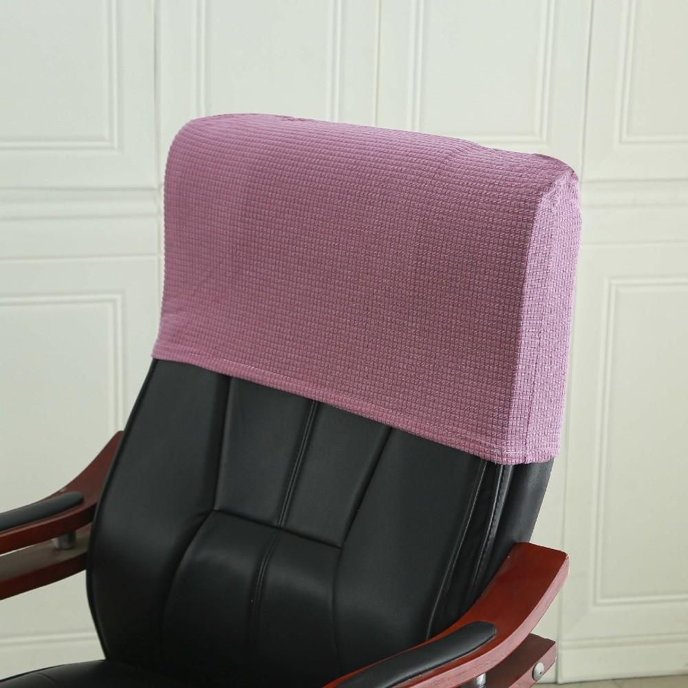 Simple Chair Backrest Cover Solid Color Dustproof Chair Back Protection Cover Elastic Thickned Office Chair Back Cover Office