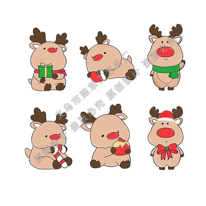 Рождественская подарочная коробка с оленем, рождественская трость, украшение бонсай, украшение снежной сцены