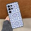 Azulejo Phone Case For Samsung Galaxy S25 Ultra S9 S10 S20 FE S21 S22 S23 Plus S24 Ultra Back Cover